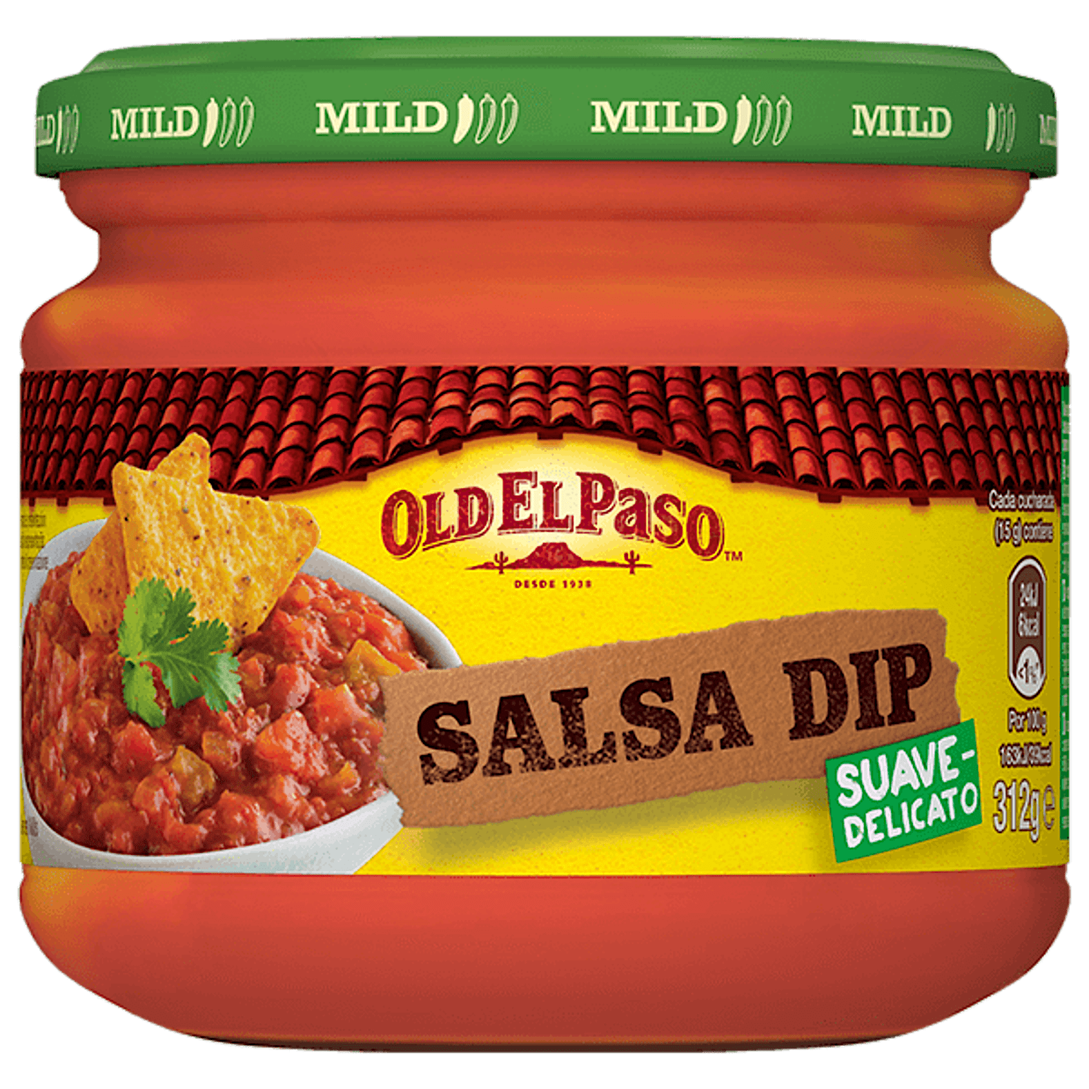 un barattolo di salsa Old El Paso delicata, 312 g